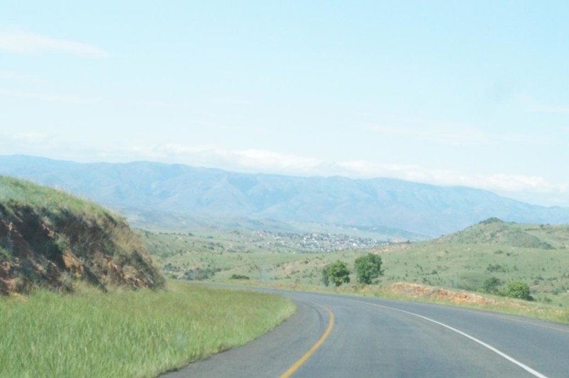 Vår längsta dagsetapp under vår resa genom Sydafrika, 85 mil med vackra vyer och och sydafrikansk landsbygd.