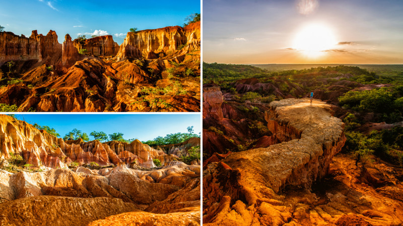 Välkommen till Hell's Kitchen – en spektakulär sandstens-canyon norr om Mombasa.